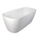 Nuvo Mode Rect Freestanding Stone Quartz Bath White