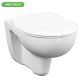 VitrA Normus Round Wall Pan With Toilet Seat White