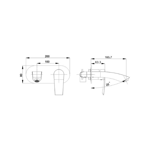 Evox Cascada Bath Mixer Chrome | Tile Africa
