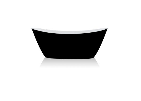 Evox Thea Freestanding Bath Gloss Black 1700x800x680mm | Tile Africa