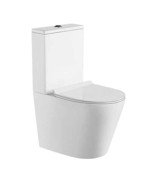 Evox Vesta V2 Close Coupled Toilet Suite Round White | Tile Africa