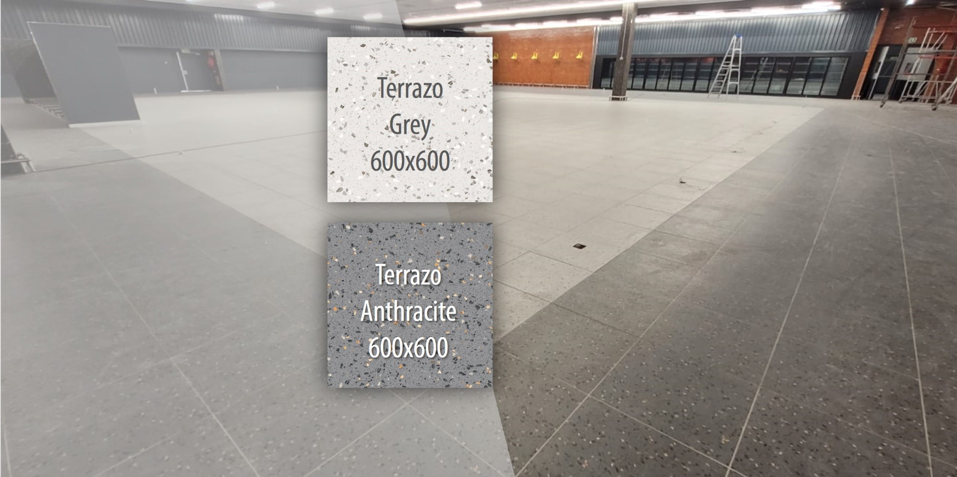 Terrazo Grey versus Terrazo Anthracite
